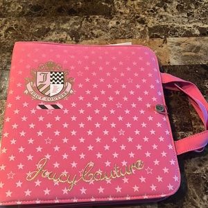 2010 Rare Juicy Couture Binder Large W/ Folders